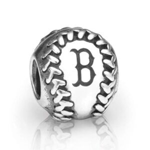 Pandora Boston Red Sox Engraved Baseball Charm 925 Silver- USB790969-G004